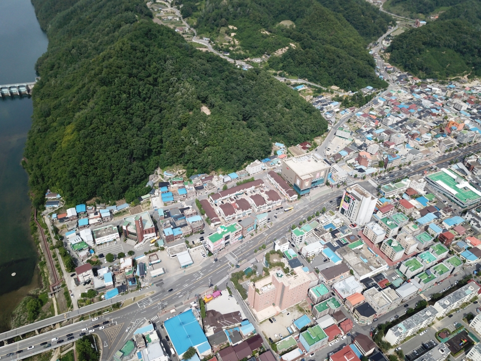 2019년 하반기 도시재생 뉴딜 공모사업에 선정된 안동시 용상동 마뜨리에타운 일원 전경