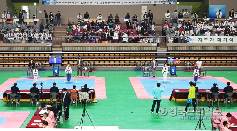 제32회 경상북도지사기 태권도대회가 상주에서 이달 3일부터 5일까지 3일간 상주실내체육관(신관)에서 개최된다. 사진제공=상주시