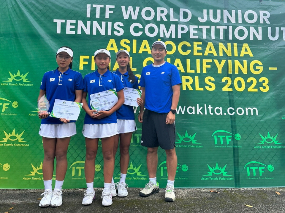 한국 테니스 U14 여자 대표팀, 2023 ITF 월드주니어테니스대회 본선 진출