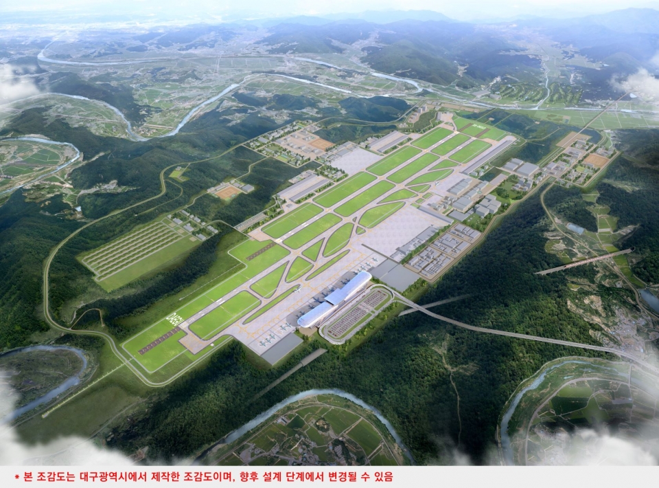 대구경북신공항 조감도.