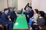 대구시의회가 한국시각장애인연합회 중구지회를 방문해 애로사항을 청취하고 있다.