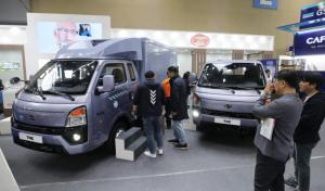 중국 BYD가 국내 선보인 1톤 전기트럭 T4K. 뉴스1