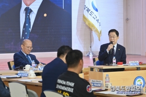 경북교육청은 5일 캄보디아 노동직업훈련부 방문단과 중등 직업교육에 관한 협력 방안을 논의했다.