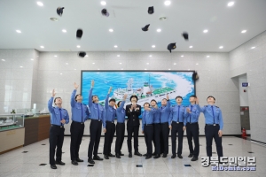 포항해양경찰서(서장 성대훈)는 27일 대강당에서 해양경찰 의무경찰 제416기의 전역 및 해단 기념식을 가졌다.
