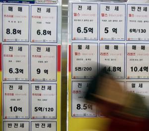 서울 시내 아파트의 평균 전세금이 도시 근로자 가구의 6년치 소득과 맞먹는 것으로 나타났다. 부동산114는 작년 12월 말 현재 전국 아파트의 전세 시세와 통계청의 지난해 도시근로자 가구(2인 이상 기준) 소득을 비교한 결과, 서울지역 평균 전세가격이 3억3849만원으로 도시근로자 가구의 연간 소득(5682만원)의 5.96배에 달했다고 밝혔다. 연합