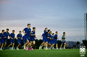 한국 U23 대표팀이 17일 UAE를 상대로 조별리그 1차전을 치른다.(대한축구협회 제공)